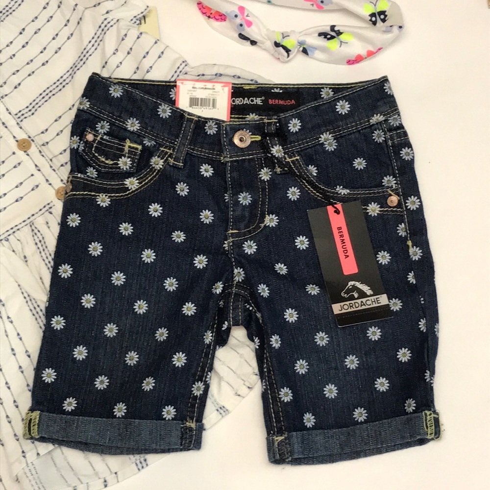 Jordache Bermuda Daisy Jean Shorts